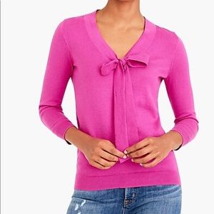 SOLD J.crew 👚 Bow v-neck sweater